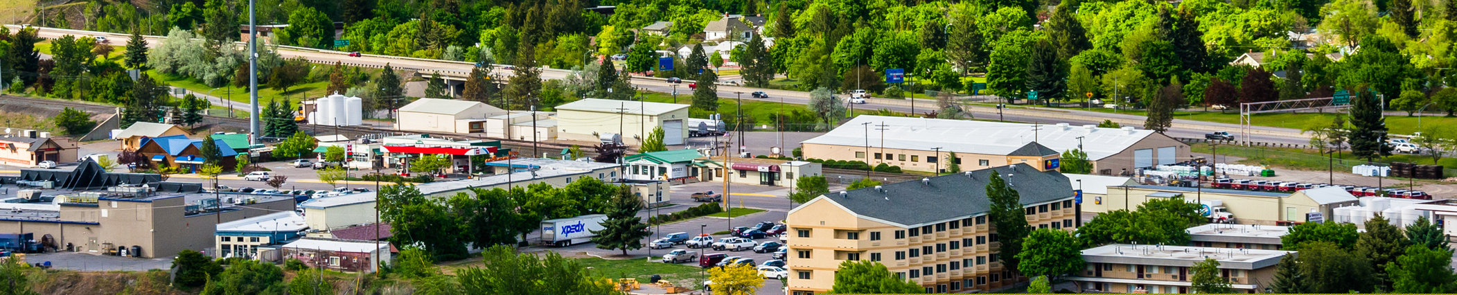 View of Missoula from Mount Sentinel, in Missoula, Montana