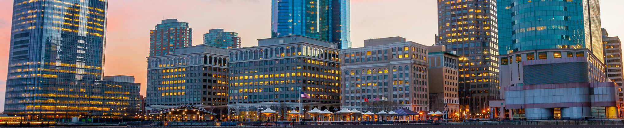 Hudson River Waterfront Walkway in Jersey City, New Jersey